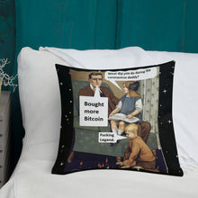 Load image into Gallery viewer, Buy Bitcoin during pandemic pillow!