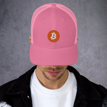 Load image into Gallery viewer, Bitcoin logo on Trucker Cap - all colors