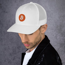 Load image into Gallery viewer, Bitcoin logo on Trucker Cap - all colors
