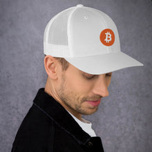 Load image into Gallery viewer, Bitcoin logo on Trucker Cap - all colors