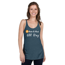 Load image into Gallery viewer, Bitcoin & Rose All Day Racerback Tank (Super light)