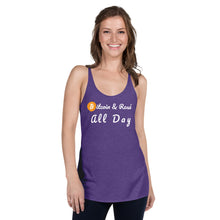 Load image into Gallery viewer, Bitcoin & Rose All Day Racerback Tank (Super light)