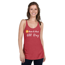 Load image into Gallery viewer, Bitcoin & Rose All Day Racerback Tank (Super light)