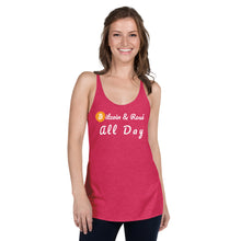 Load image into Gallery viewer, Bitcoin & Rose All Day Racerback Tank (Super light)