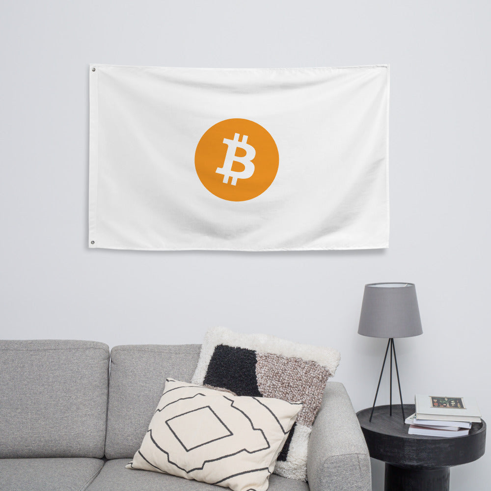 Horizontal Bitcoin Flag