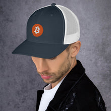 Load image into Gallery viewer, Bitcoin logo on Trucker Cap - all colors
